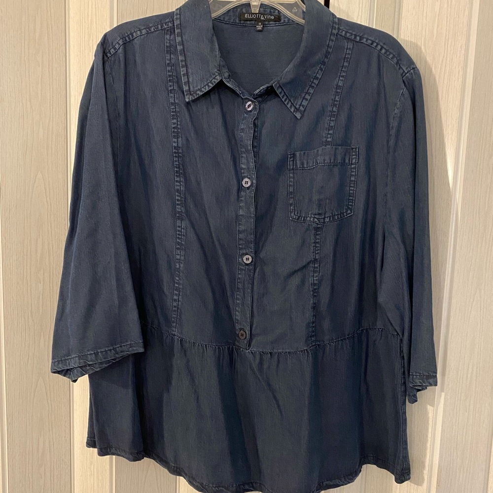 Light weight denim top.